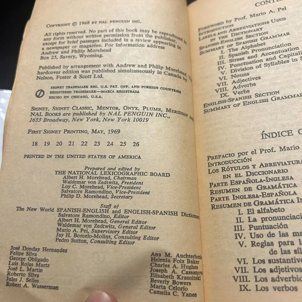 New World Spanish English/English Spanish by Salvatore Romondino 1969